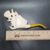 Hakan Magnum Bald Eagle Block Meerschaum Pipe, Unsmoked - Image 8