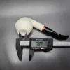 MBSD Meerschaum Deluxe Bent Rhodesian Block Meerschaum, Pipe Briar-Mortise - Image 9