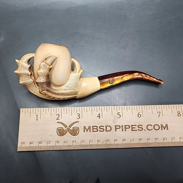 CAO Large Claw Egg Estate Block Meerschaum Pipe, Fitted Case - Image 10