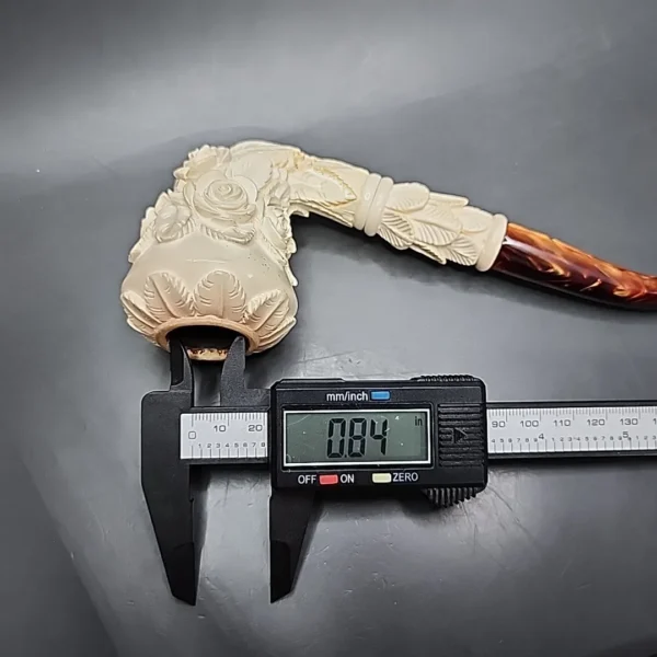 CAO Magnum Floral Dublin Estate Block Meerschaum Pipe & Fitted Case, Turkish Estates - Image 11