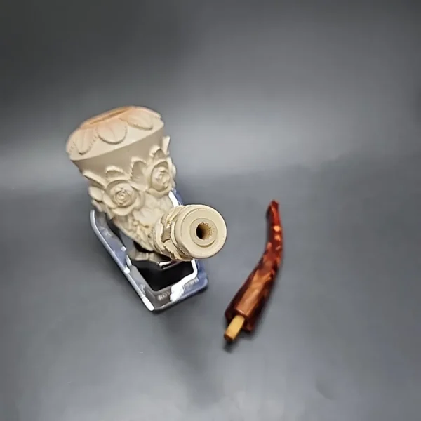 CAO Magnum Floral Dublin Estate Block Meerschaum Pipe & Fitted Case, Turkish Estates - Image 12