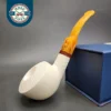 MBSD Meerschaum Deluxe Danish Dublin Block Meerschaum Pipe, Briar-Mortise