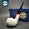 MBSD Meerschaum Deluxe Smooth Rhodesian Block Meerschaum Pipe, Briar-Mortise, New