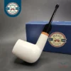MBSD Meerschaum Deluxe Stack Block Meerschaum Pipe, Briar-Mortise, New
