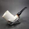MBSD Meerschaum Deluxe Block Meerschaum Pipe, Briar-Mortise - Image 3