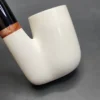 MBSD Meerschaum Deluxe Oom Paul Block Meerschaum Pipe, Briar-Mortise, New - Image 3