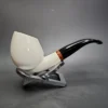 MBSD Meerschaum Deluxe Smooth Swan Block Meerschaum Pipe, Briar-Mortise, New - Image 3