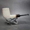 MBSD Meerschaum Deluxe Stack Block Meerschaum Pipe, Briar-Mortise, New - Image 3