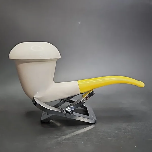 Vintage Calabash Block Meerschaum Estate Pipe, Fitted Case - Image 4