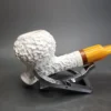 MBSD Meerschaum Deluxe Cavalier-style Block Meerschaum Pipe, Briar-Mortise, New - Image 4