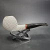 MBSD Meerschaum Deluxe Bent Apple Block Meerschaum Pipe, Briar-Mortise, New - Image 4