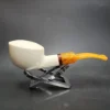MBSD Meerschaum Deluxe Danish Dublin Block Meerschaum Pipe, Briar-Mortise - Image 4