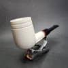 MBSD Meerschaum Deluxe Stack Block Meerschaum Pipe, Briar-Mortise, New - Image 4