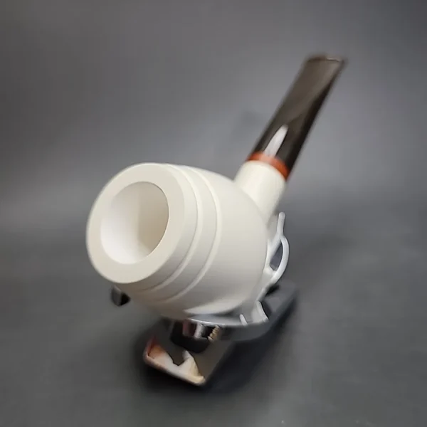 MBSD Meerschaum Deluxe Belge Block Meerschaum Pipe, Briar-Mortise - Image 5