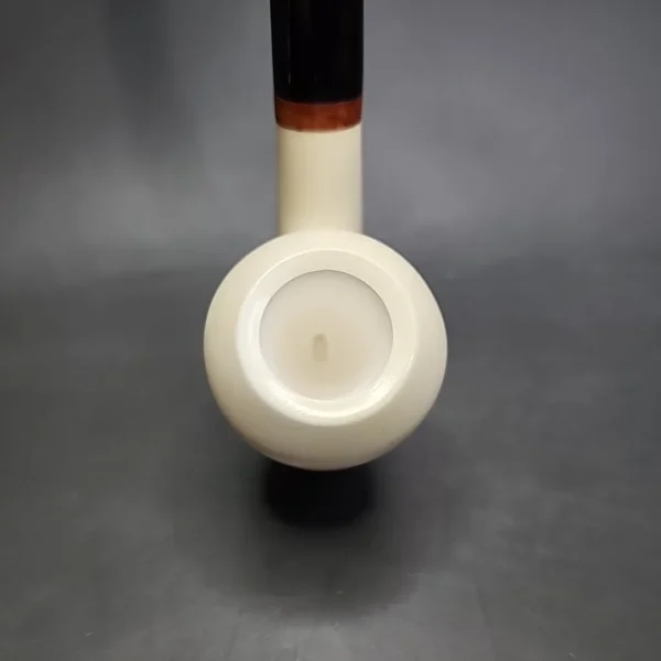 MBSD Meerschaum Deluxe Ballerina Block Meerschaum Pipe, Briar-Mortise, New - Image 5