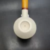 MBSD Meerschaum Deluxe Bent Rhodesian Block Meerschaum Pipe, Briar-Mortise - Image 5