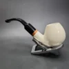 MBSD Meerschaum Deluxe Bent Brandy Block Meerschaum Pipe, Briar-Mortise, New - Image 5