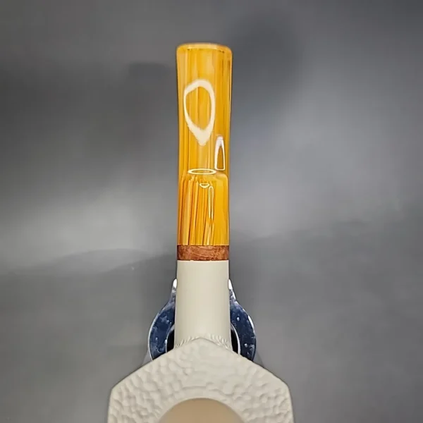 MBSD Meerschaum Deluxe Panel Dublin Block Meerschaum Pipe, Briar-Mortise - Image 6