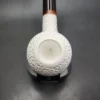 MBSD Meerschaum Deluxe Bent Apple Block Meerschaum Pipe, Briar-Mortise, New - Image 6