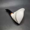 MBSD Meerschaum Deluxe Smooth Freehand Block Meerschaum Pipe, Briar-Mortise - Image 6