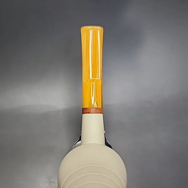 MBSD Meerschaum Deluxe Belge Block Meerschaum Pipe, Briar-Mortise - Image 6