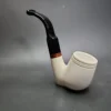 MBSD Meerschaum Deluxe Oom Paul Sitter Block Meerschaum Pipe, Briar-Mortise - Image 6