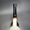 MBSD Meerschaum Deluxe Smooth Rhodesian Block Meerschaum Pipe, Briar-Mortise, New - Image 6