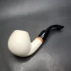 MBSD Meerschaum Deluxe Bent Brandy Block Meerschaum Pipe, Briar-Mortise, New - Image 6