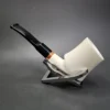 MBSD Meerschaum Deluxe Block Meerschaum Pipe, Briar-Mortise - Image 7