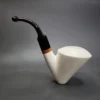 MBSD Meerschaum Deluxe Ballerina Sitter Block Meerschaum Pipe, Briar-Mortise, New - Image 7