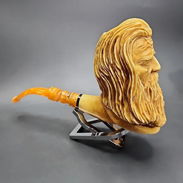 MBSD Meerschaum Masters by Kenan, Magnum Wizard Block Meerschaum Pipe, New - Image 7