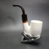 MBSD Meerschaum Deluxe Oom Paul Block Meerschaum Pipe, Briar-Mortise - Image 7