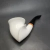 MBSD Meerschaum Deluxe Smooth Freehand Block Meerschaum Pipe, Briar-Mortise - Image 7