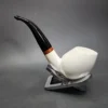 MBSD Meerschaum Deluxe Smooth Swan Block Meerschaum Pipe, Briar-Mortise, New - Image 7