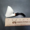 MBSD Meerschaum Deluxe Ballerina Sitter Block Meerschaum Pipe, Briar-Mortise, New - Image 8