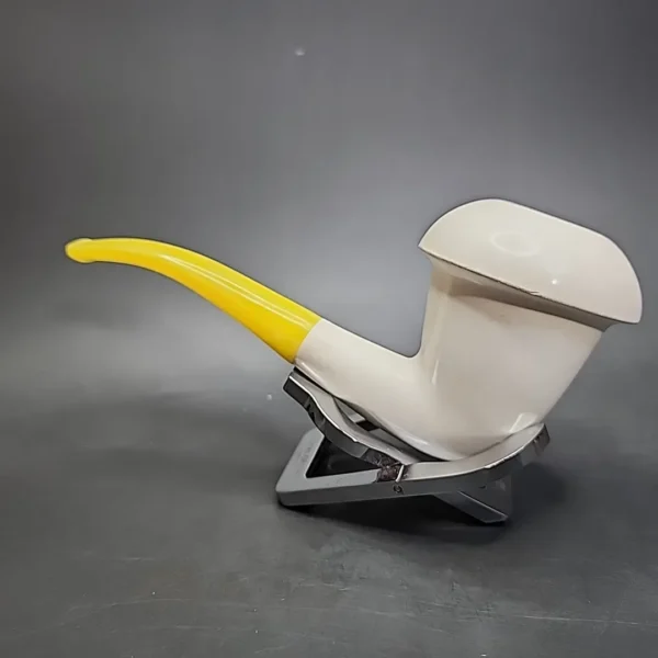 Vintage Calabash Block Meerschaum Estate Pipe, Fitted Case - Image 8