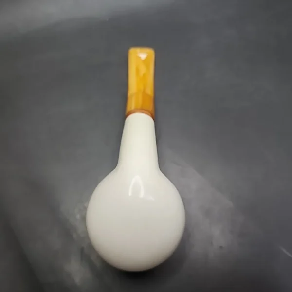 MBSD Meerschaum Deluxe Author Block Meerschaum Pipe, Briar-Mortise - Image 8