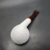 MBSD Meerschaum Deluxe Bent Rhodesian Block Meerschaum Pipe, Briar-Mortise, New - Image 8