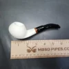 MBSD Meerschaum Deluxe Scoop Block Meerschaum Pipe, Briar-Mortise, New - Image 8