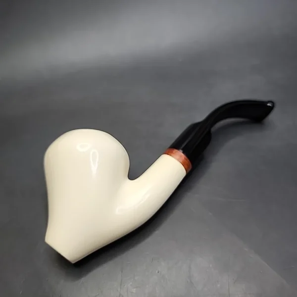 MBSD Meerschaum Deluxe Ballerina Block Meerschaum Pipe, Briar-Mortise, New - Image 8
