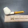MBSD Meerschaum Deluxe Belge Block Meerschaum Pipe, Briar-Mortise - Image 8