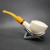 MBSD Meerschaum Deluxe Danish Dublin Block Meerschaum Pipe, Briar-Mortise - Image 8