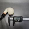 MBSD Meerschaum Deluxe Bent Brandy Block Meerschaum Pipe, Briar-Mortise, New - Image 8