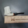 MBSD Meerschaum Deluxe Block Meerschaum Pipe, Briar-Mortise - Image 9