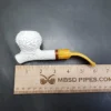 MBSD Meerschaum Deluxe Cavalier-style Block Meerschaum Pipe, Briar-Mortise, New - Image 9