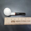 MBSD Meerschaum Deluxe Bent Apple Block Meerschaum Pipe, Briar-Mortise, New - Image 9