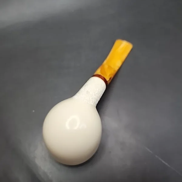 MBSD Meerschaum Deluxe Danish Dublin Block Meerschaum Pipe, Briar-Mortise - Image 9