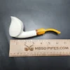 MBSD Meerschaum Deluxe Smooth "Cobra Swan" Block Meerschaum Pipe, Briar-Mortise - Image 9