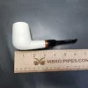 MBSD Meerschaum Deluxe Stack Block Meerschaum Pipe, Briar-Mortise, New - Image 9