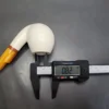 MBSD Meerschaum Deluxe Bent Egg Block Meerschaum Pipe, Briar-Mortise - Image 10